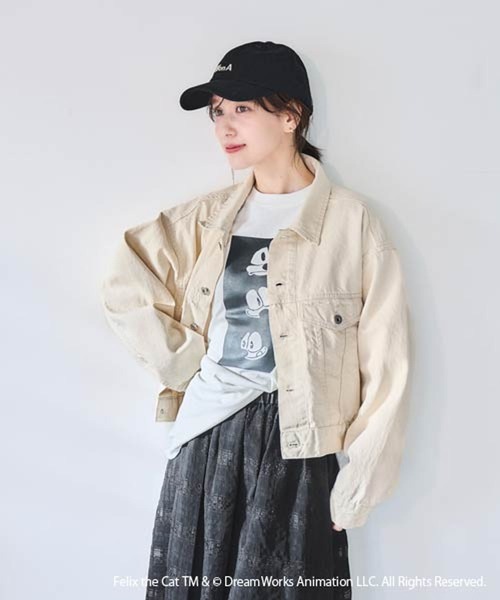 studio CLIP(スタディオクリップ)の「FELIXロングスリーブTシャツ(Tシャツ/カットソー・レディース・ライトグレー/スモーク/オフホワイト・FREE)」の10枚目の写真