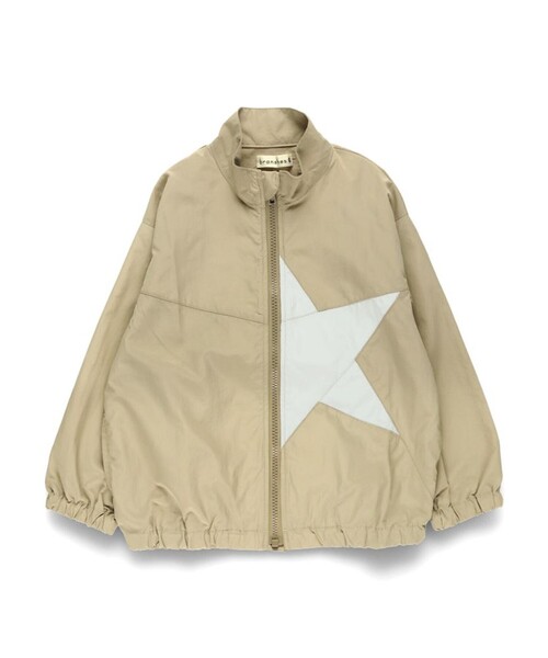 BRANSHES(ブランシェス)の「【ナイロン素材/撥水加工】ウィンドブレーカー(ナイロンジャケット・キッズ・チャコールグレー/ベージュ・110/100/90/150/140/130/120/80)」の4枚目の写真