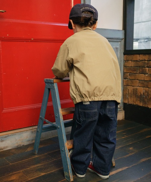 BRANSHES(ブランシェス)の「【ナイロン素材/撥水加工】ウィンドブレーカー(ナイロンジャケット・キッズ・チャコールグレー/ベージュ・110/100/90/150/140/130/120/80)」の16枚目の写真