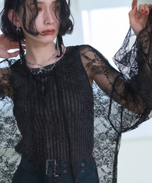 HARE | 2WAYレースVネックトップス(HARE)(Tシャツ/カットソー)