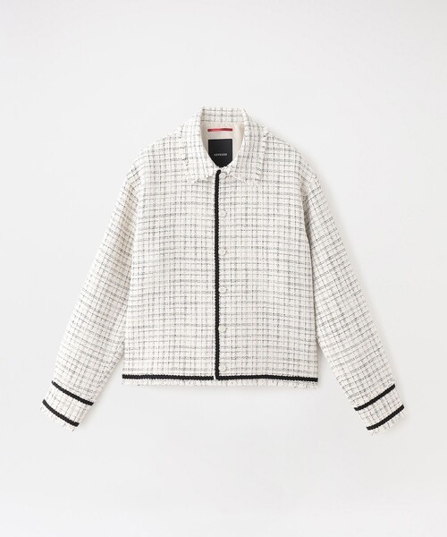 LOVELESS（ラブレス）の「ブリリアントツイードブルゾン（ブルゾン・メンズ・ブラック/オフホワイト・L/M）」の12枚目の写真