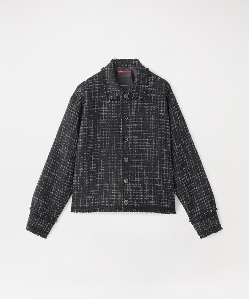 LOVELESS（ラブレス）の「ブリリアントツイードブルゾン（ブルゾン・メンズ・ブラック/オフホワイト・L/M）」の11枚目の写真
