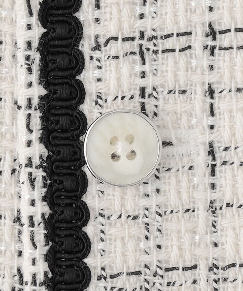 LOVELESS（ラブレス）の「ブリリアントツイードブルゾン（ブルゾン・メンズ・ブラック/オフホワイト・L/M）」の6枚目の写真