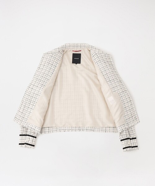 LOVELESS（ラブレス）の「ブリリアントツイードブルゾン（ブルゾン・メンズ・ブラック/オフホワイト・L/M）」の5枚目の写真
