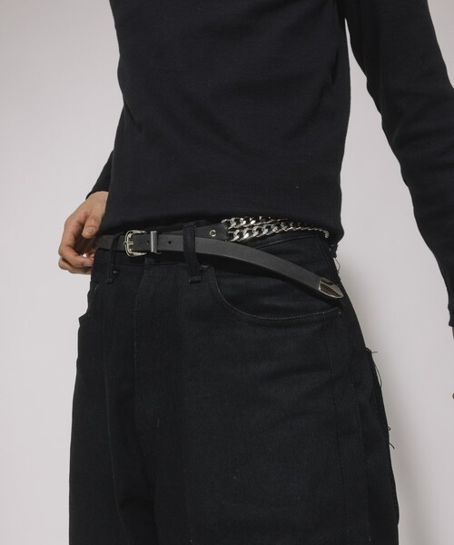 FREAK'S STORE（フリークスストア）の「ダブルチェーンベルト（ベルト・メンズ・ブラック・ONE SIZE）」の3枚目の写真