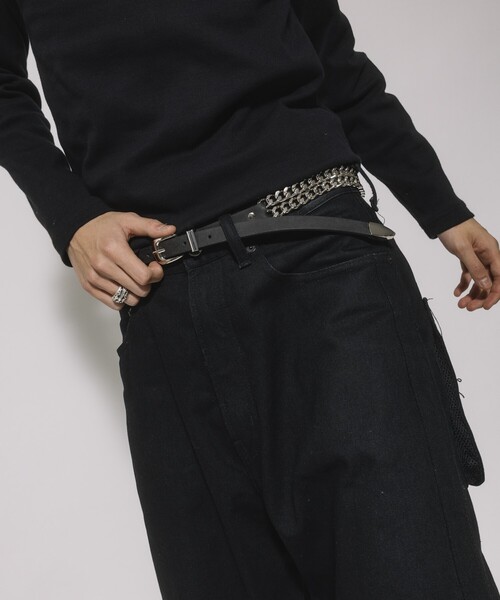 FREAK'S STORE（フリークスストア）の「ダブルチェーンベルト（ベルト・メンズ・ブラック・ONE SIZE）」の2枚目の写真