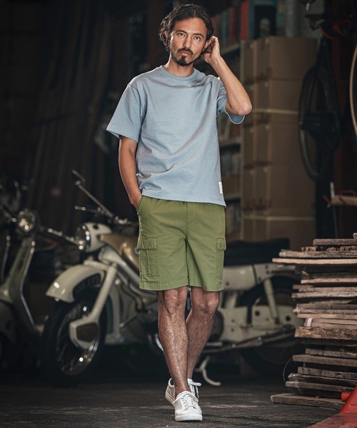 wjk reluxe（ダブルジェーケーリラックス）の「mt9480-heavy weight short sleeve cut sew Tシャツ（Tシャツ/カットソー・メンズ・ホワイト/ブラック/ブルー系その他・S/M/L/XL）」の5枚目の写真