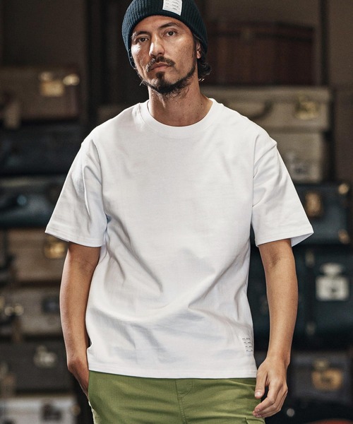 wjk reluxe（ダブルジェーケーリラックス）の「mt9480-heavy weight short sleeve cut sew Tシャツ（Tシャツ/カットソー・メンズ・ホワイト/ブラック/ブルー系その他・S/M/L/XL）」の6枚目の写真
