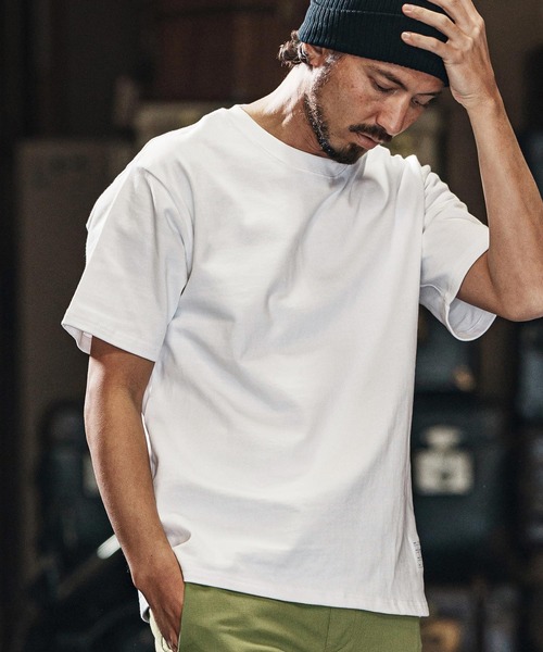 wjk reluxe（ダブルジェーケーリラックス）の「mt9480-heavy weight short sleeve cut sew Tシャツ（Tシャツ/カットソー・メンズ・ホワイト/ブラック/ブルー系その他・S/M/L/XL）」の7枚目の写真