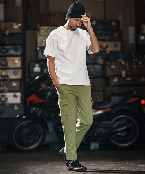 wjk reluxe（ダブルジェーケーリラックス）の「mt9480-heavy weight short sleeve cut sew Tシャツ（Tシャツ/カットソー・メンズ・ホワイト/ブラック/ブルー系その他・S/M/L/XL）」の11枚目の写真