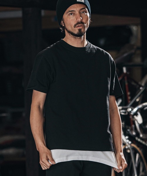 wjk reluxe（ダブルジェーケーリラックス）の「mt9480-heavy weight short sleeve cut sew Tシャツ（Tシャツ/カットソー・メンズ・ホワイト/ブラック/ブルー系その他・S/M/L/XL）」の14枚目の写真