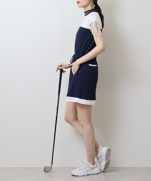 CECIL McBEE（セシルマクビー）の「バイカラーワンピース（ワンピース・レディース・グレー/ネイビー・2(M)/1(S)）」の7枚目の写真