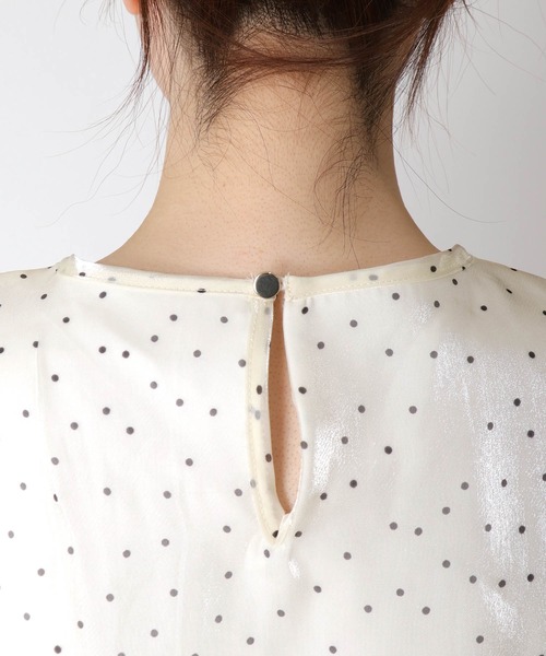 Jines（ジネス）の「シアードットブラウス（シャツ/ブラウス・レディース・ブラック/オフホワイト・38）」の10枚目の写真