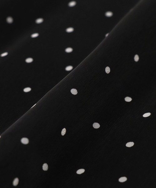 Jines（ジネス）の「シアードットブラウス（シャツ/ブラウス・レディース・ブラック/オフホワイト・38）」の7枚目の写真