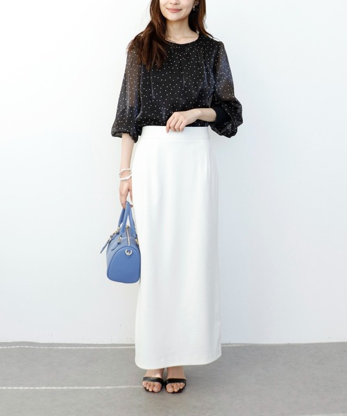 Jines（ジネス）の「シアードットブラウス（シャツ/ブラウス・レディース・ブラック/オフホワイト・38）」の17枚目の写真