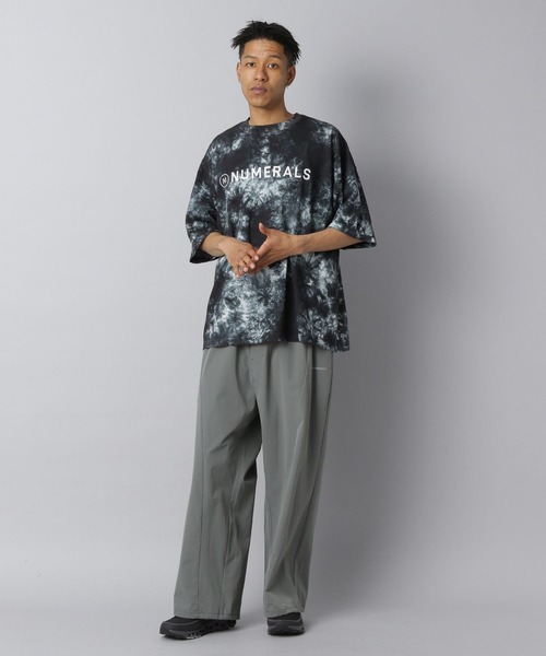 NUMERALS（ヌメラルズ）の「【NUMERALS】タイダイロゴTEE（Tシャツ/カットソー・メンズ・ブラック/カーキ・MEDIUM/LARGE）」の4枚目の写真