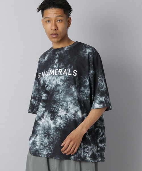 NUMERALS（ヌメラルズ）の「【NUMERALS】タイダイロゴTEE（Tシャツ/カットソー・メンズ・ブラック/カーキ・MEDIUM/LARGE）」の5枚目の写真