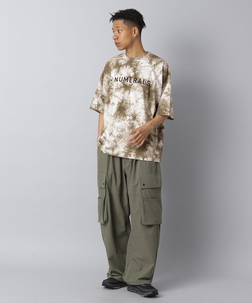 NUMERALS（ヌメラルズ）の「【NUMERALS】タイダイロゴTEE（Tシャツ/カットソー・メンズ・ブラック/カーキ・MEDIUM/LARGE）」の6枚目の写真