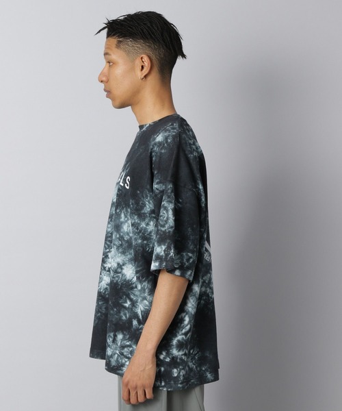 NUMERALS（ヌメラルズ）の「【NUMERALS】タイダイロゴTEE（Tシャツ/カットソー・メンズ・ブラック/カーキ・MEDIUM/LARGE）」の10枚目の写真
