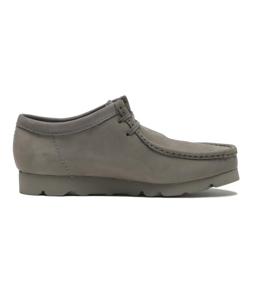 Clarks（クラークス）の「WALLABEE GTX　26180662（モカシン/デッキシューズ・メンズ・グレー・7h/8/8h/9/7/6/6h/10/11/9h）」の2枚目の写真