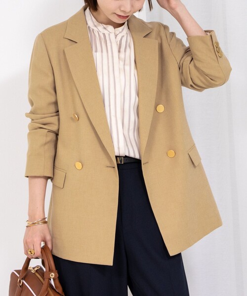 ★新品タグ付き★ノンブル★麻★テーラードジャケット⭐サマージャケット⭐ サマージャケット レディース 綿麻 テーラードジャケット 夏