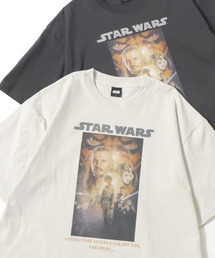 Disney/ディズニー STAR WARS/スターウォーズ オーバーサイズ ピグメント風 ヴィンテージ加工 半袖Tシャツ/レディース メンズ