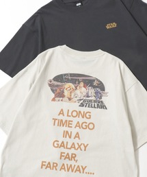 Disney/ディズニー STAR WARS/スターウォーズ オーバーサイズ ピグメント風 ヴィンテージ加工 半袖Tシャツ/レディース メンズ