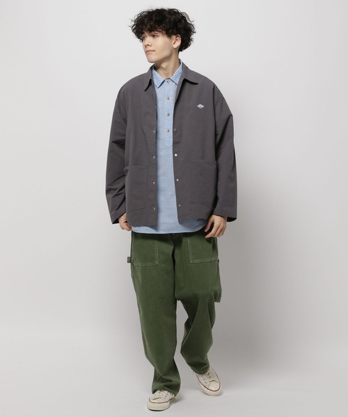 DANTON(ダントン)】COTTON LINEN COVERALL SHIRT（カバーオール