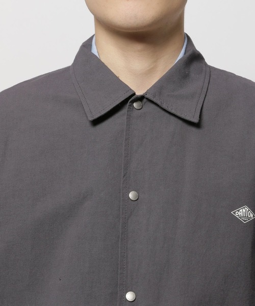 DANTON（ダントン）の「【DANTON(ダントン)】COTTON LINEN COVERALL SHIRT（カバーオール・メンズ・チャコール/ライトベージュ・MEDIUM/LARGE）」の12枚目の写真