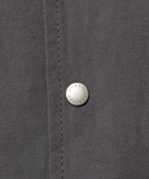 DANTON（ダントン）の「【DANTON(ダントン)】COTTON LINEN COVERALL SHIRT（カバーオール・メンズ・チャコール/ライトベージュ・MEDIUM/LARGE）」の17枚目の写真