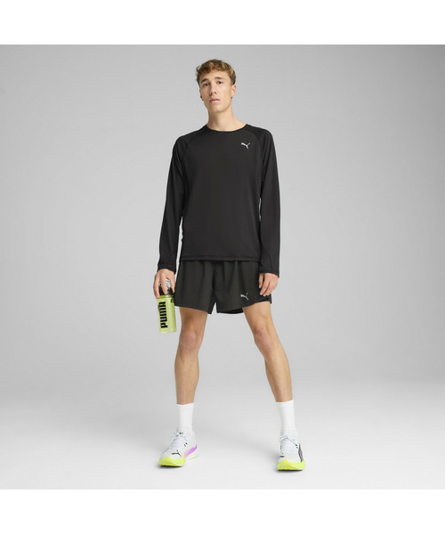 PUMA(プーマ)の「PUMA プーマ メンズ ランニング ラン ヴェロシティ AOP 長袖 Tシャツ(Tシャツ/カットソー・メンズ・ブラック・LARGE/XX-LARGE/X-LARGE/MEDIUM/SMALL)」の3枚目の写真