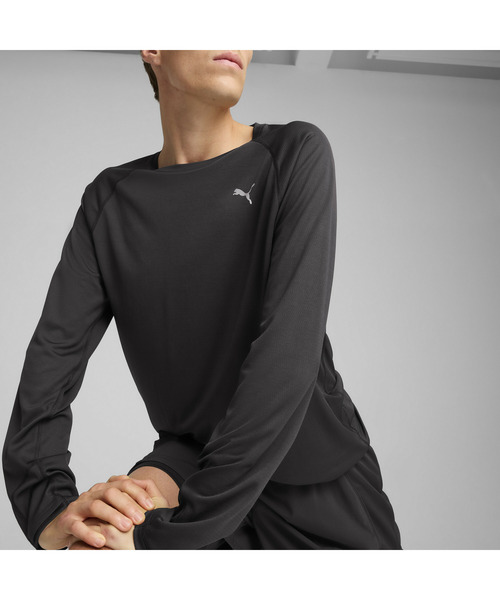 PUMA(プーマ)の「PUMA プーマ メンズ ランニング ラン ヴェロシティ AOP 長袖 Tシャツ(Tシャツ/カットソー・メンズ・ブラック・LARGE/XX-LARGE/X-LARGE/MEDIUM/SMALL)」の5枚目の写真