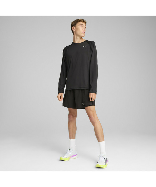 PUMA(プーマ)の「PUMA プーマ メンズ ランニング ラン ヴェロシティ AOP 長袖 Tシャツ(Tシャツ/カットソー・メンズ・ブラック・LARGE/XX-LARGE/X-LARGE/MEDIUM/SMALL)」の6枚目の写真