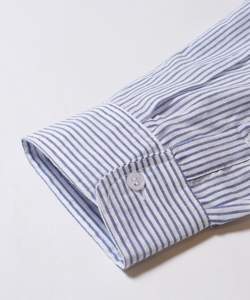 coca（coca）（コカ）の「ガーゼストライプシャツ（シャツ/ブラウス・メンズ・ストライプ・XL/M/L）」の3枚目の写真