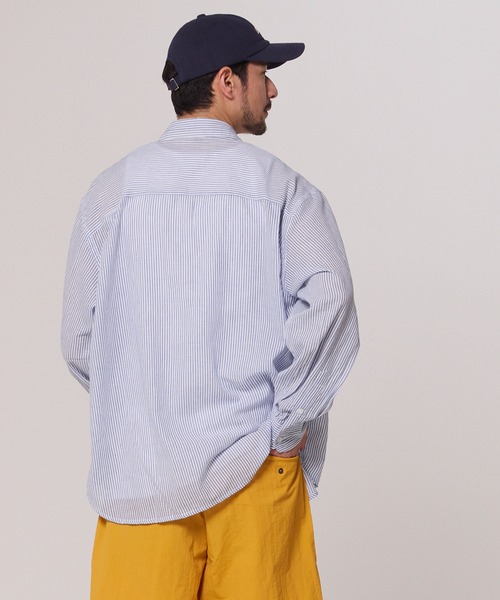 coca（coca）（コカ）の「ガーゼストライプシャツ（シャツ/ブラウス・メンズ・ストライプ・XL/M/L）」の10枚目の写真