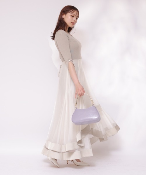 【新品未使用タグ付き】Mystrada　ラッフルドッキングワンピース Mystrada（マイストラーダ）の「ラッフルドッキングワンピース