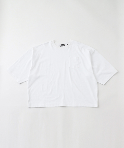 WISM（ウィズム）の「【INTODUSK / イントゥダスク】 OVERSIZED SS POCKET TEE DSPI001（Tシャツ/カットソー・メンズ・ブラック/ホワイト・X-LARGE/LARGE/MEDIUM）」の2枚目の写真