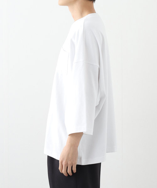 WISM（ウィズム）の「【INTODUSK / イントゥダスク】 OVERSIZED SS POCKET TEE DSPI001（Tシャツ/カットソー・メンズ・ブラック/ホワイト・X-LARGE/LARGE/MEDIUM）」の7枚目の写真