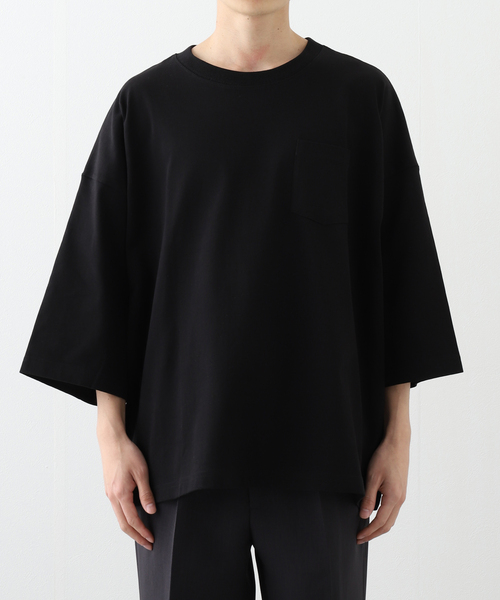 WISM（ウィズム）の「【INTODUSK / イントゥダスク】 OVERSIZED SS POCKET TEE DSPI001（Tシャツ/カットソー・メンズ・ブラック/ホワイト・X-LARGE/LARGE/MEDIUM）」の9枚目の写真