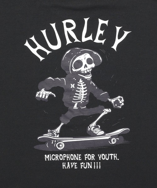 Hurley （ハーレー）の「【Hurley/ハーレー】ロゴバックプリントTシャツ　吸汗速乾　SKULL SKATER OVRSZD SS TEE（Tシャツ/カットソー・キッズ・カーキブラウン/チャコールグレー/ブラック・140/150/160/130）」の10枚目の写真