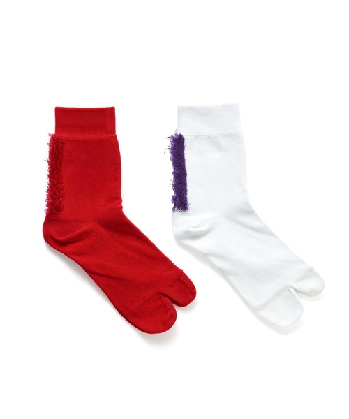 decka Quality socks(デカクオリティソックス)の「【BRUNA BOINNE × decka / ブルーナボイン × デカ】mohican socks モヒカンソックス 靴下 足袋 タビ 21.5~24.5cm(ソックス/靴下・レディース・ブルー/ブラック/ホワイト/オレンジ/ホワイト系その他/ターコイズブルー/ホワイト系その他2/レッド・FREE)」の13枚目の写真