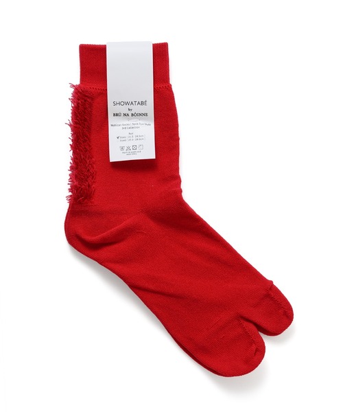 decka Quality socks(デカクオリティソックス)の「【BRUNA BOINNE × decka / ブルーナボイン × デカ】mohican socks モヒカンソックス 靴下 足袋 タビ 21.5~24.5cm(ソックス/靴下・レディース・ブルー/ブラック/ホワイト/オレンジ/ホワイト系その他/ターコイズブルー/ホワイト系その他2/レッド・FREE)」の17枚目の写真