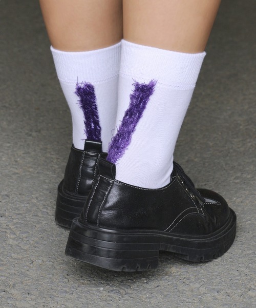 decka Quality socks(デカクオリティソックス)の「【BRUNA BOINNE × decka / ブルーナボイン × デカ】mohican socks モヒカンソックス 靴下 足袋 タビ 21.5~24.5cm(ソックス/靴下・レディース・ブルー/ブラック/ホワイト/オレンジ/ホワイト系その他/ターコイズブルー/ホワイト系その他2/レッド・FREE)」の12枚目の写真