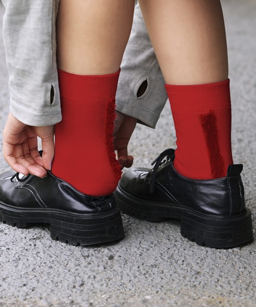 decka Quality socks(デカクオリティソックス)の「【BRUNA BOINNE × decka / ブルーナボイン × デカ】mohican socks モヒカンソックス 靴下 足袋 タビ 21.5~24.5cm(ソックス/靴下・レディース・ブルー/ブラック/ホワイト/オレンジ/ホワイト系その他/ターコイズブルー/ホワイト系その他2/レッド・FREE)」の11枚目の写真