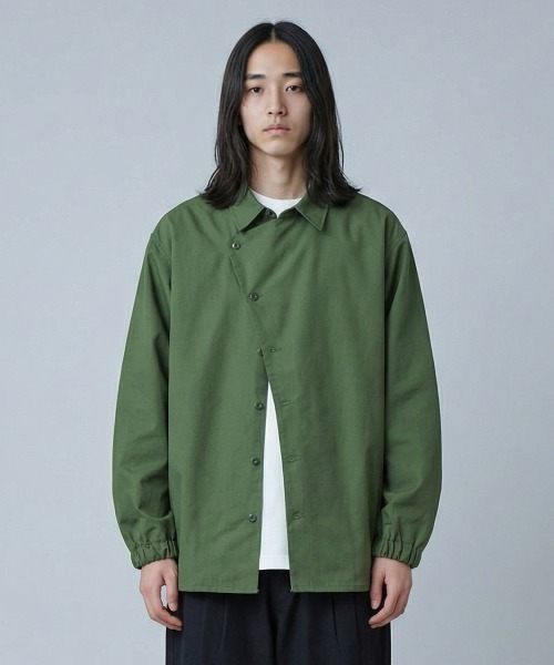 rehacer（レアセル）の「rehacer : Serene Outfield Shirt Jacket / セレヌ アウトフィールド シャツジャケット（シャツ/ブラウス・メンズ・オリーブ/ブラウン・X-LARGE/LARGE/MEDIUM/SMALL）」の2枚目の写真