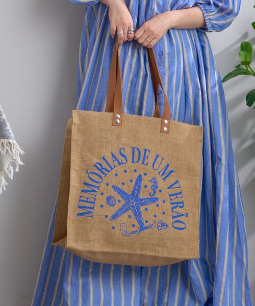 CIAOPANIC TYPY（チャオパニックティピー）の「【GOOD HOLIDAY】アソート柄ジュートBAG（トートバッグ・レディース・ブルー/レッド/オレンジ・ONE SIZE）」の14枚目の写真