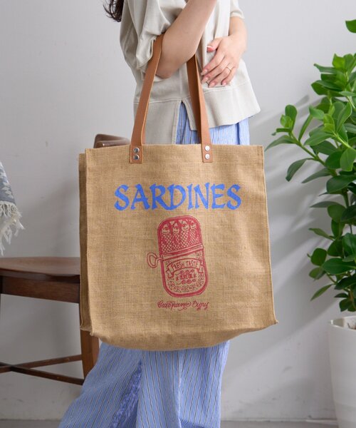 CIAOPANIC TYPY（チャオパニックティピー）の「【GOOD HOLIDAY】アソート柄ジュートBAG（トートバッグ・レディース・ブルー/レッド/オレンジ・ONE SIZE）」の19枚目の写真