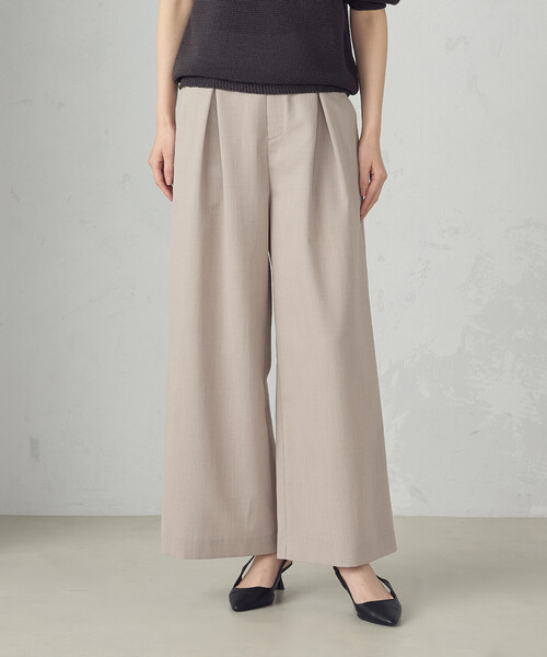 COMME CA ISM（コムサイズム）の「【セットアップ対応】クロスタックワイドパンツ（その他パンツ・レディース・チャコール/ベージュ・MEDIUM/LARGE）」の19枚目の写真