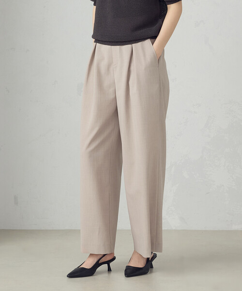 COMME CA ISM（コムサイズム）の「【セットアップ対応】クロスタックワイドパンツ（その他パンツ・レディース・チャコール/ベージュ・MEDIUM/LARGE）」の20枚目の写真