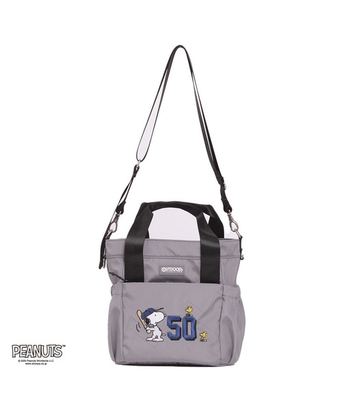 OUTDOOR PRODUCTS(アウトドアプロダクツ)の「アウトドア【OUTDOOR】PEANUTSコレクション スヌーピー 2WAYトートバッグM(ショルダーバッグ・レディース・ブラック/ベージュ/グレー・フリ-)」の3枚目の写真